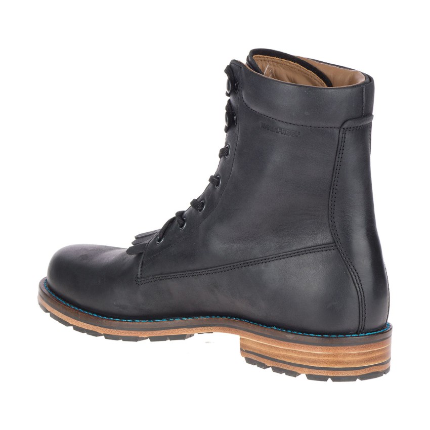 Bottes Merrell Wayfarer Lace Leather Noir Homme | B.I.UZDS